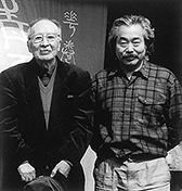 With the late Seiroku Miyazawa, younger brother of Kenji Miyazawa